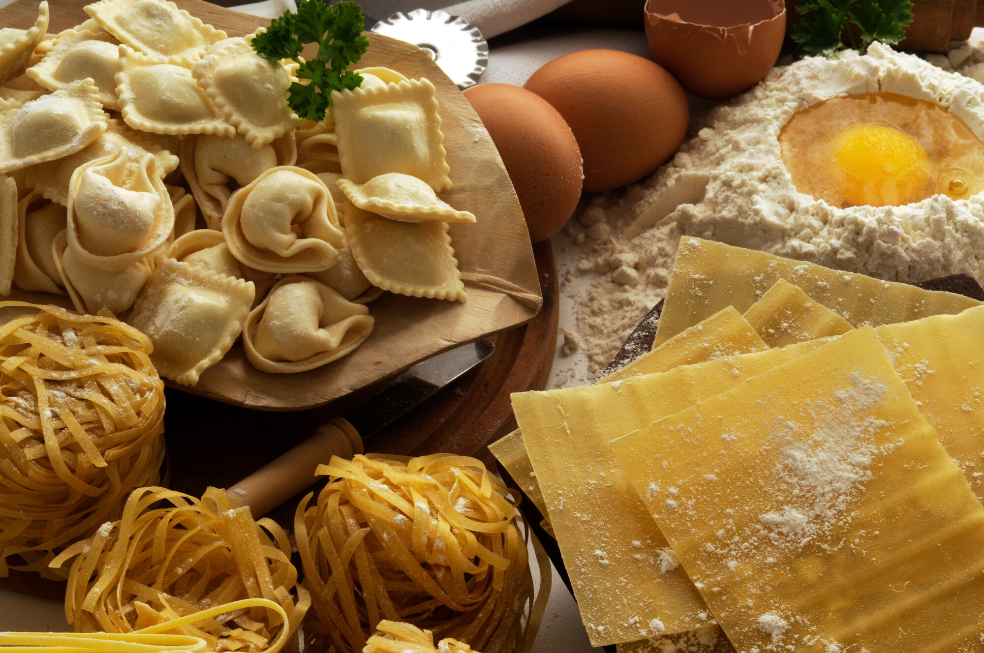 Ravioli e tortellini freschi ripieni